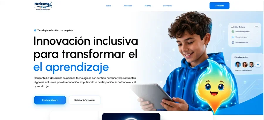Sitio web de Horizonte Ed